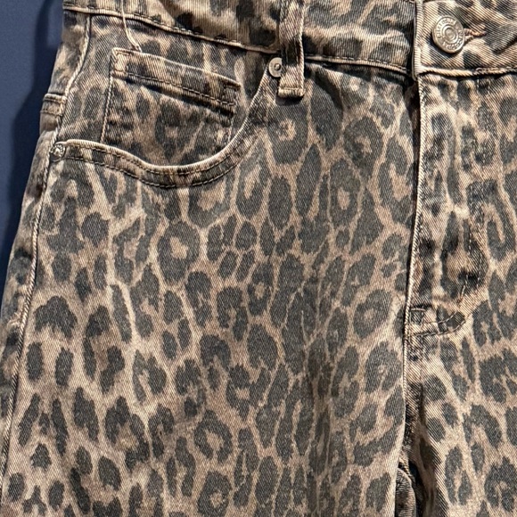 Disclosure Faded Leopard Print Jeans Size 5/27 - Picture 3 of 11